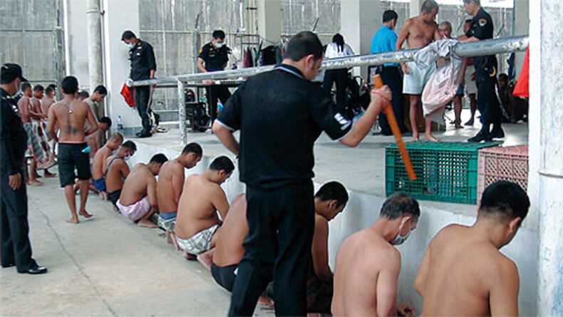 Check inmates for unauthorized items