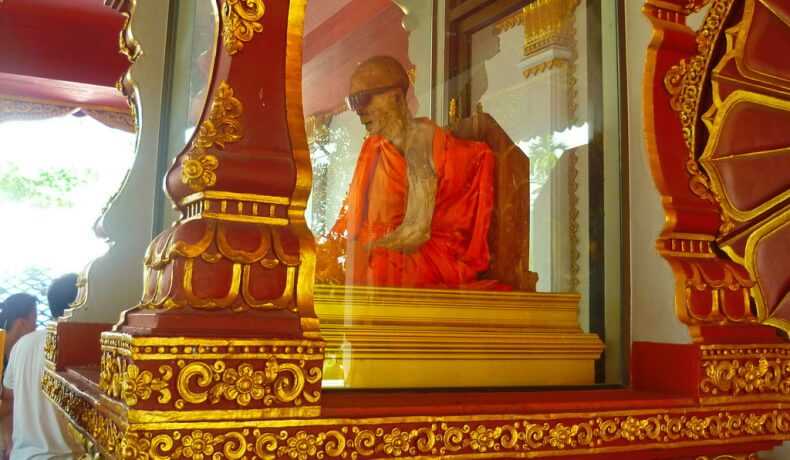 Mummified monk on Samui