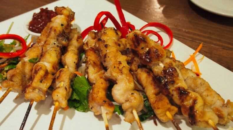 Crocodile Shish kebab in Thailand